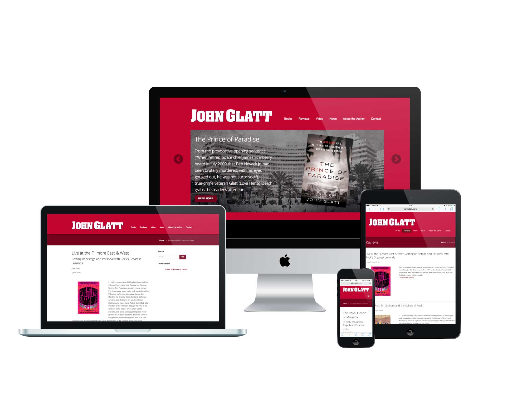 John Glatt Responsive Website